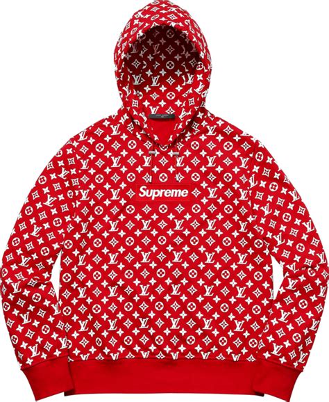 supreme lv red hoodie|supreme lv hoodie retail price.